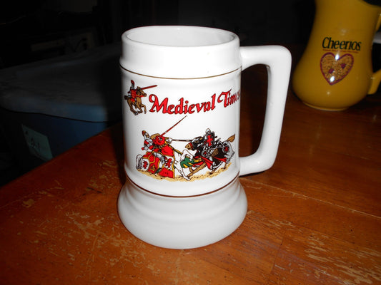 Medieval Times Joust Knights Tournament Mug Shanty Ceramic Beer Stein