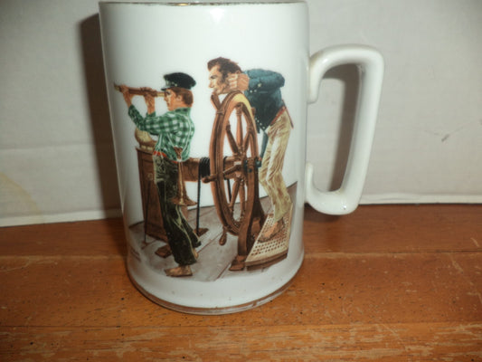 Norman Rockwell River Pilot 1985 Limited Collection 12 oz. Mug