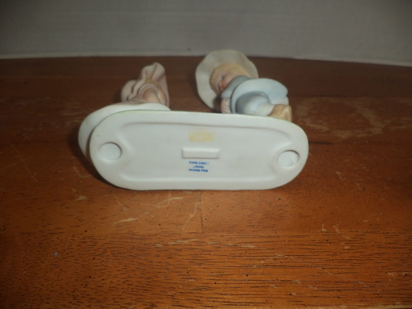 Blue Button Twins Figurine