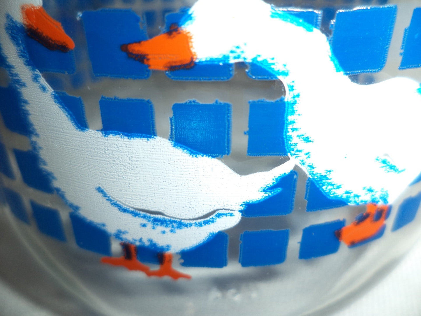 Carlton Glass Duck Design Jars