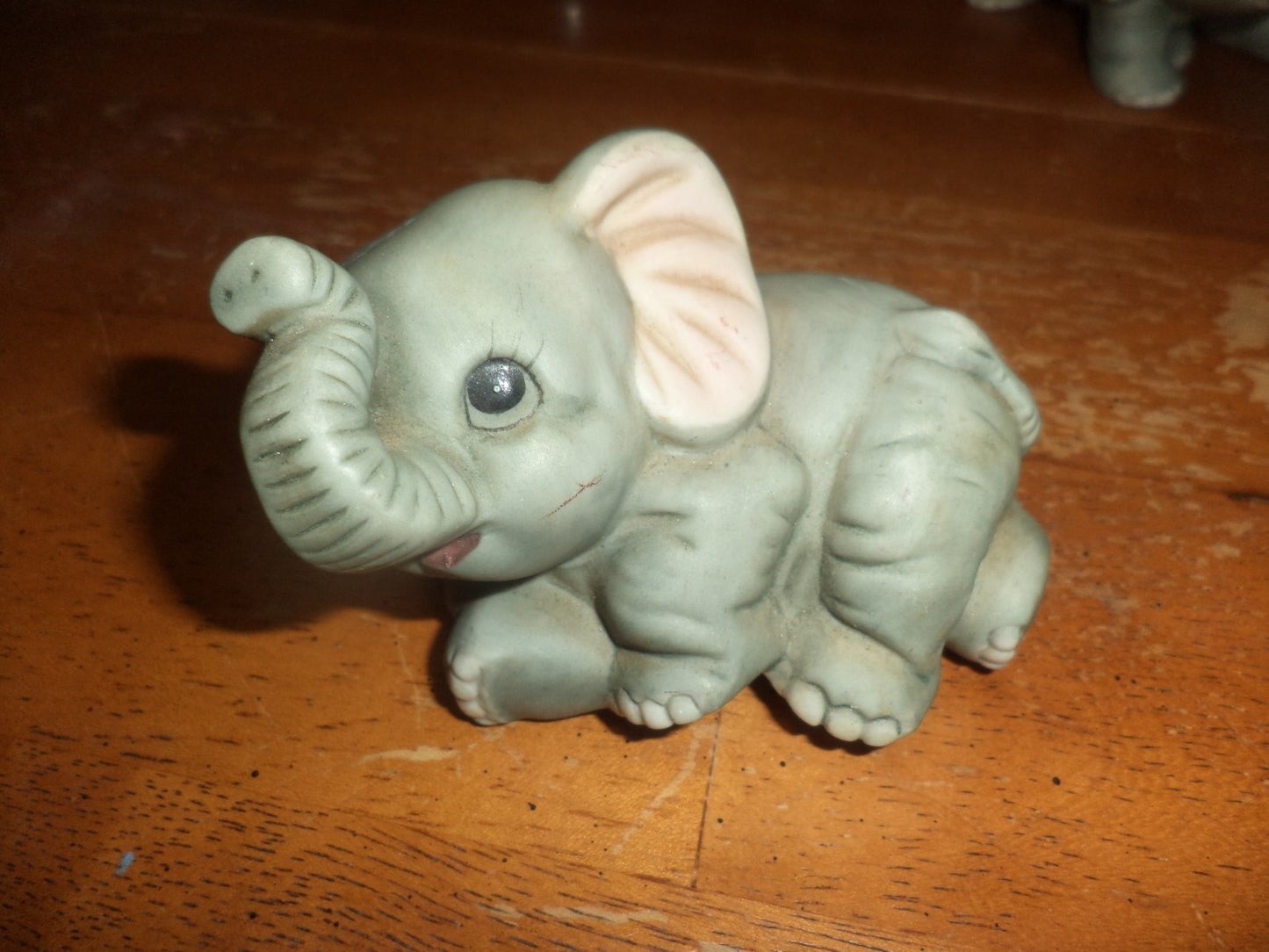 Homco Ceramic Set Of 3 Baby Elephants Figurines