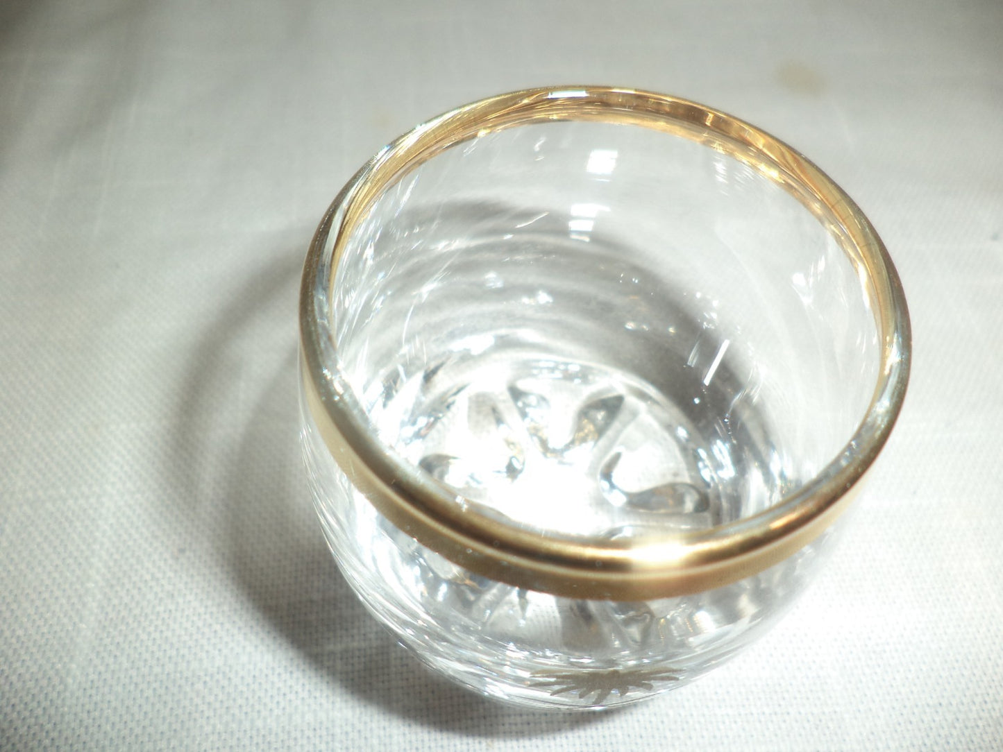 6 Palm Tree Gold Rimmed Shot Glasses