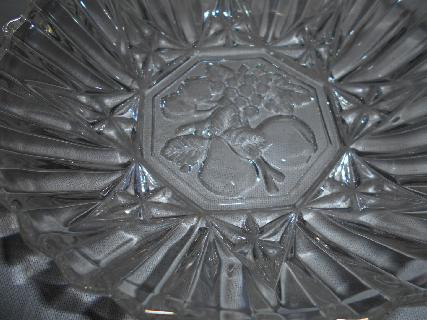 Fruit Design Glass Bowl
