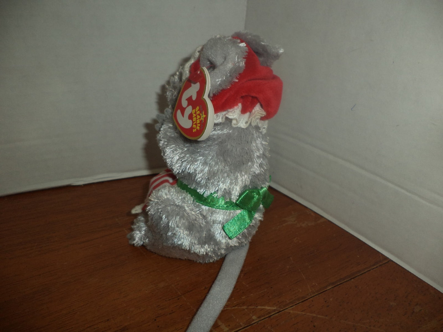 Super Cute Ty Beanie Baby Janglemouse the Christmas Mouse Mint Tag