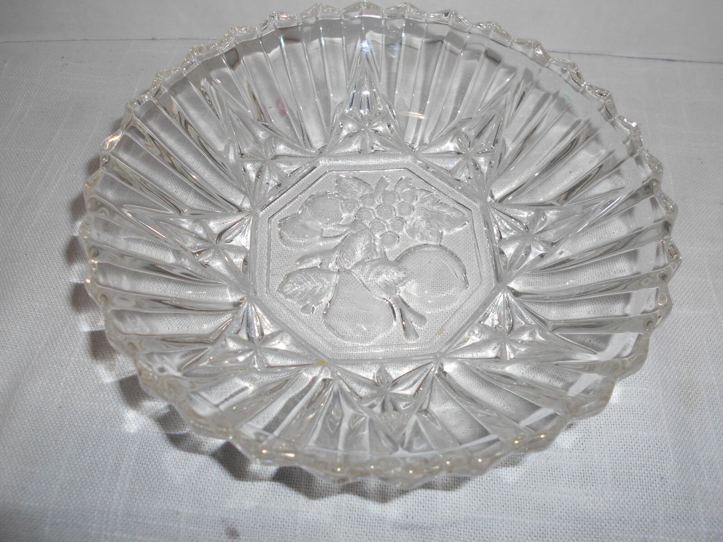 Fruit Design Glass Bowl