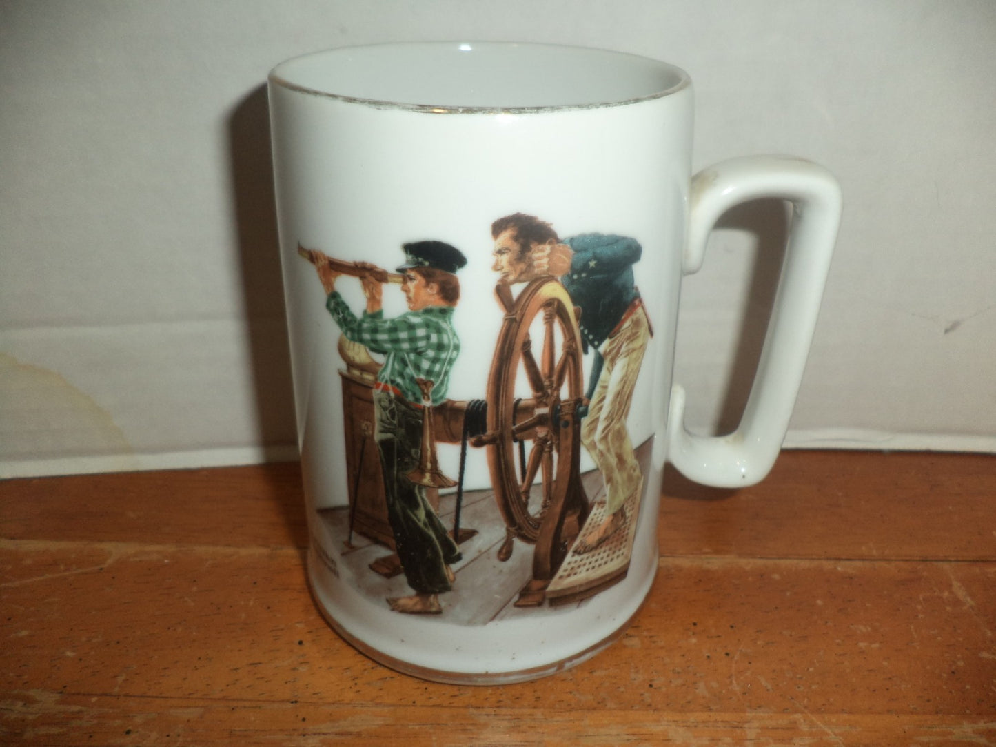 Norman Rockwell River Pilot 1985 Limited Collection 12 oz. Mug