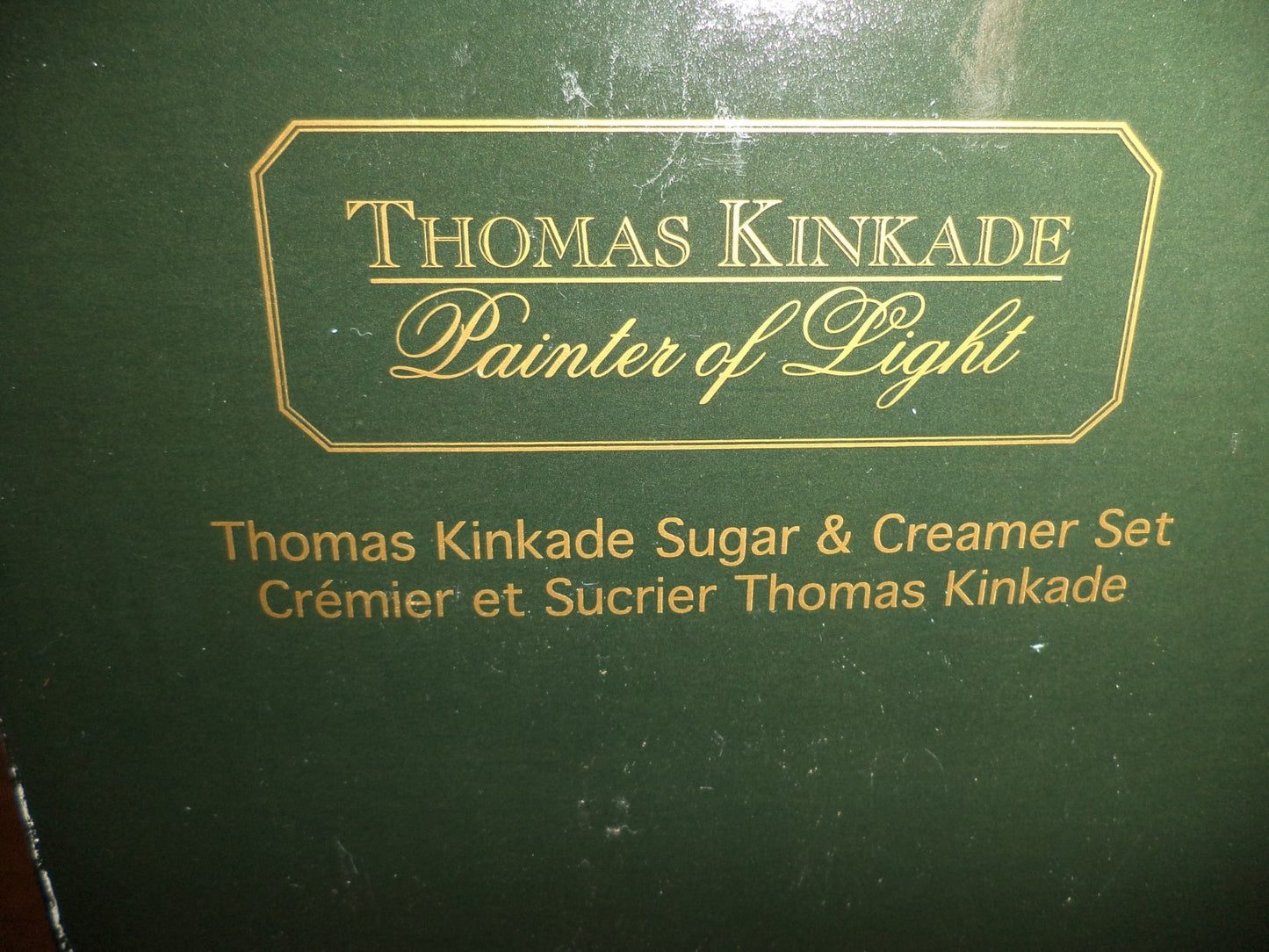 Thomas Kinkade Sugar & Creamer Set w/ Tray, Spoon & Box – Stepping Stone Cottage