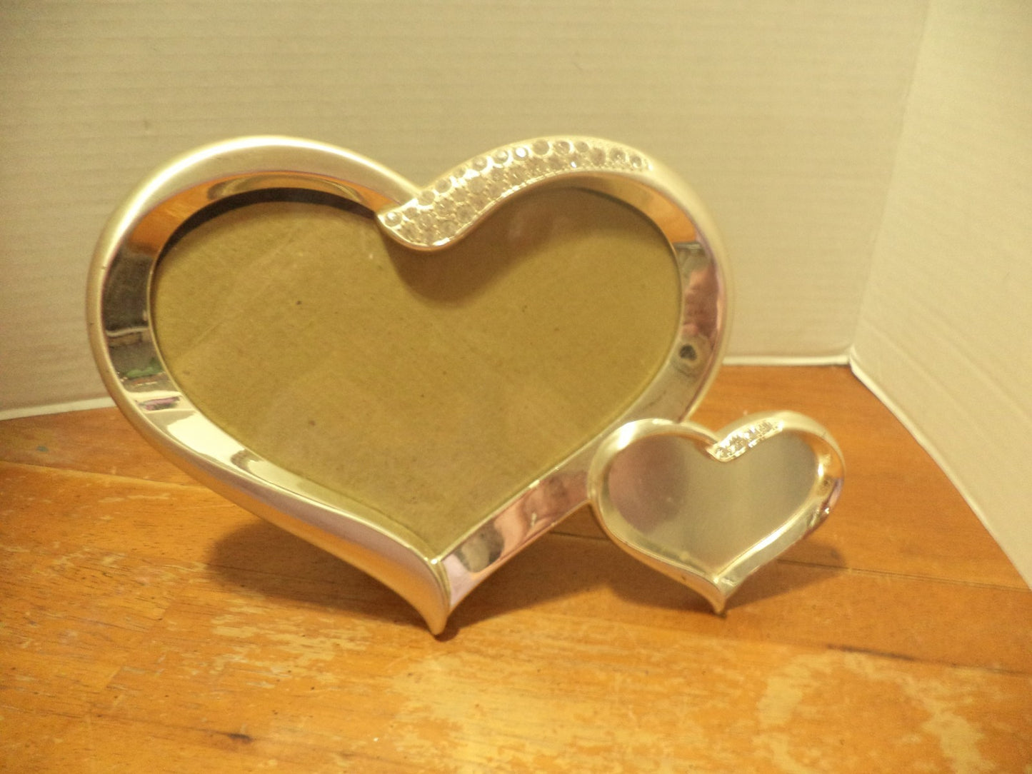 Things Remembered Hearts Silver W/ Rhinestones Picture Frame