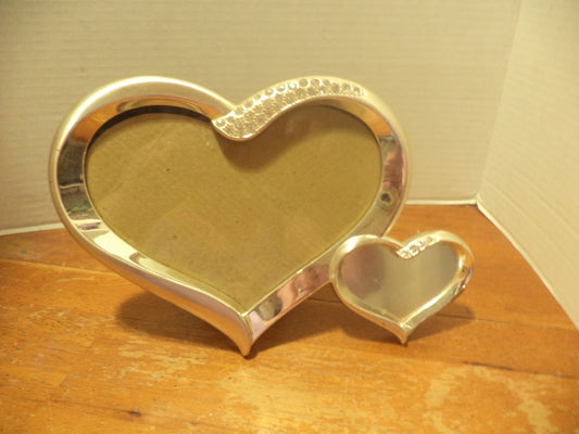 Things Remembered Hearts Silver W/ Rhinestones Picture Frame
