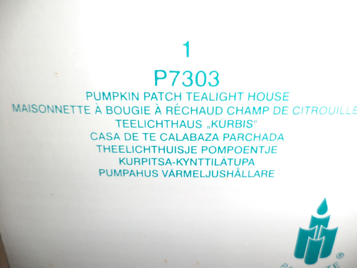 Partylite Retired Pumpkin Patch Cottage Tealight Candle Holder
