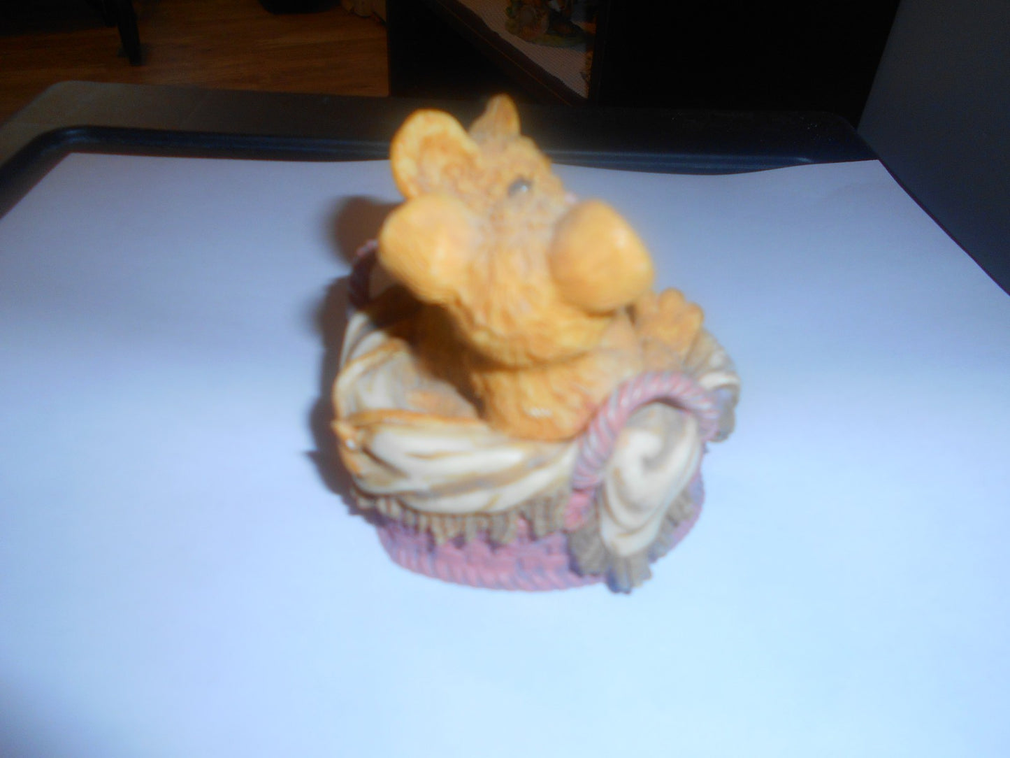 2 Resin Mice Figurines 1990