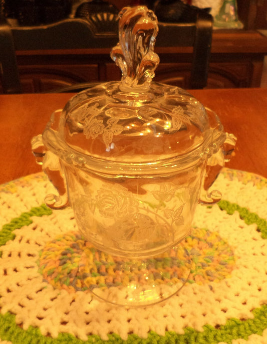 Heisey Covered Compote