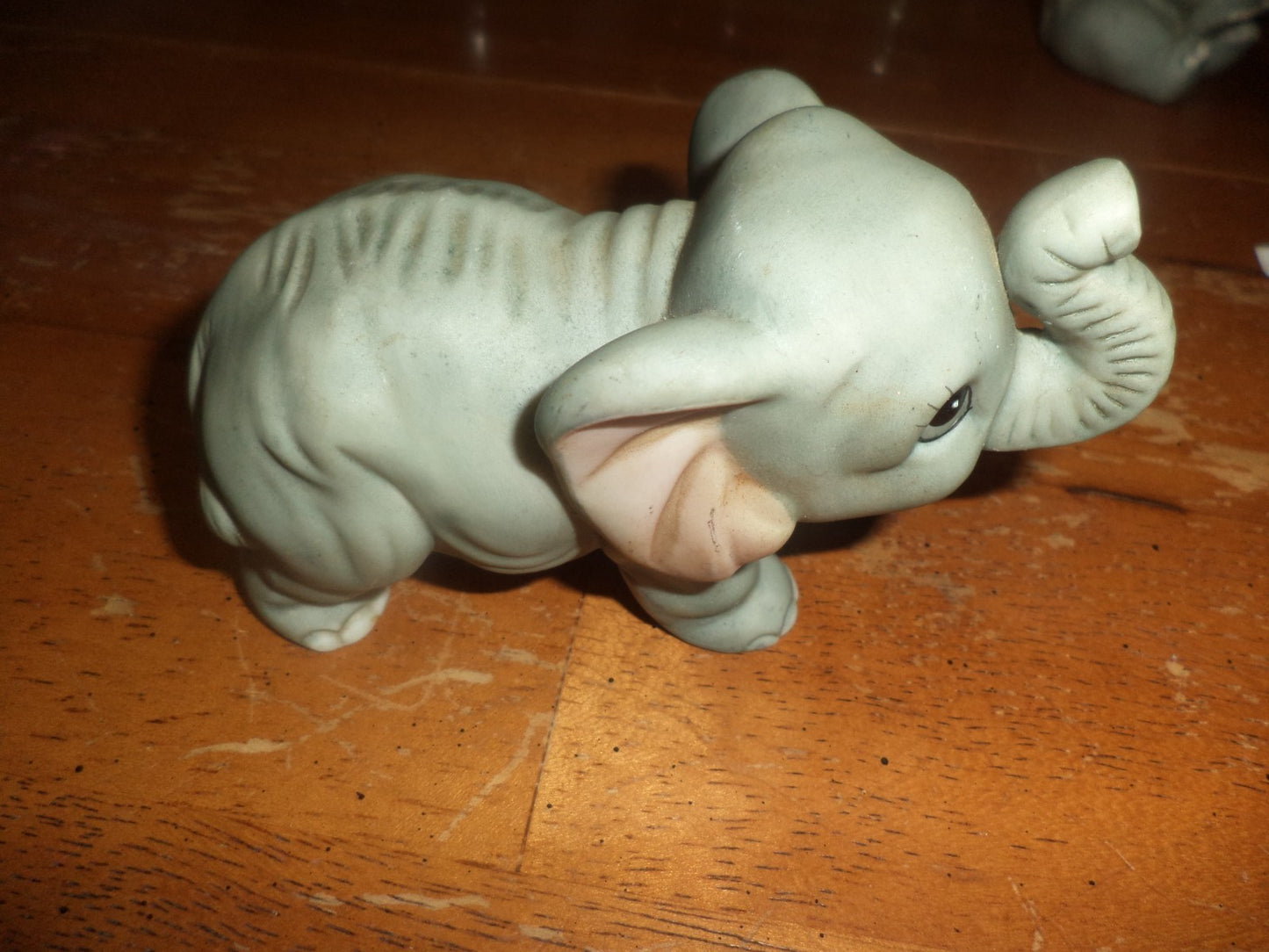 Homco Ceramic Set Of 3 Baby Elephants Figurines