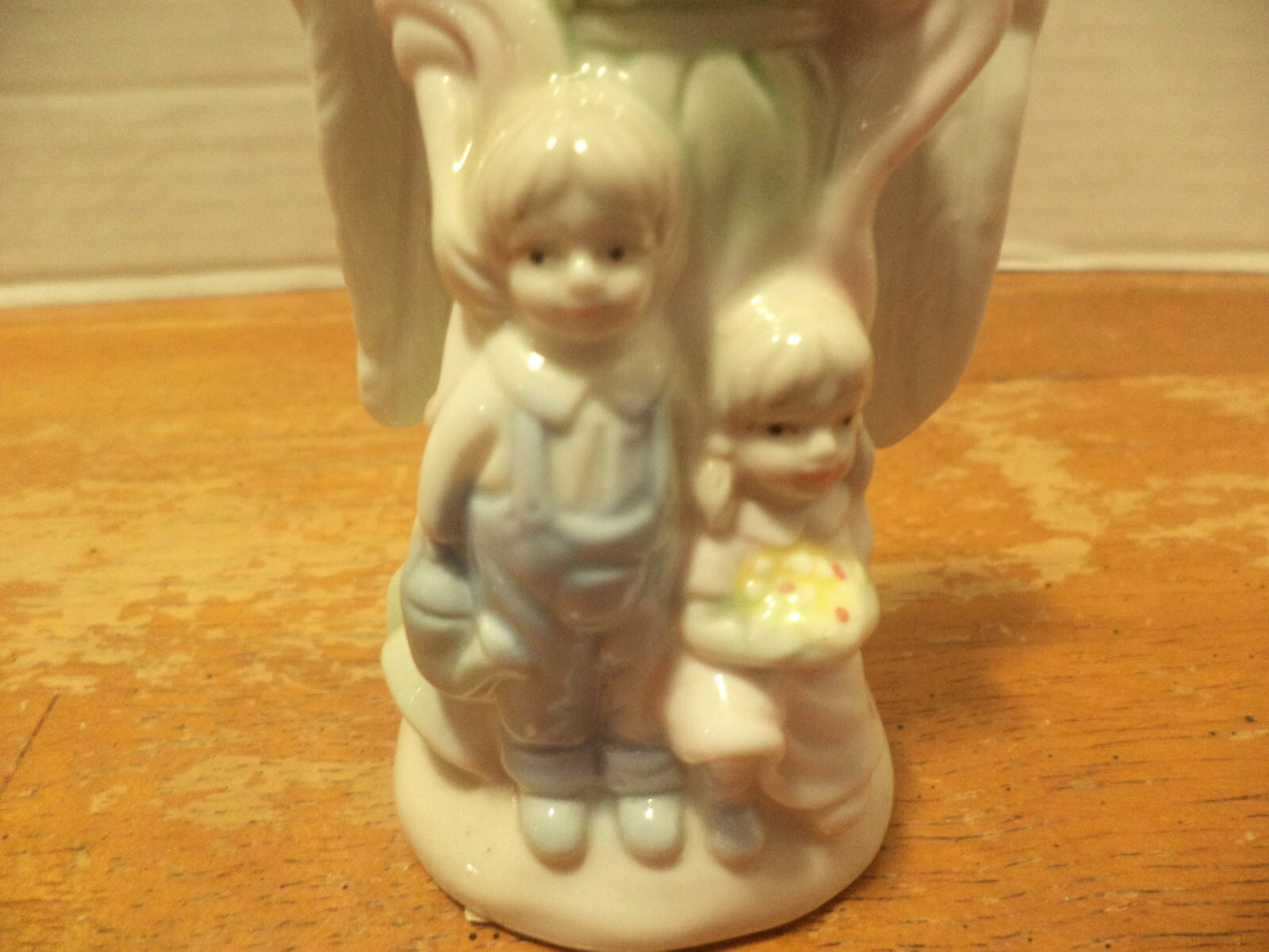 Rare Winged Guardian Angel With Children Figurine