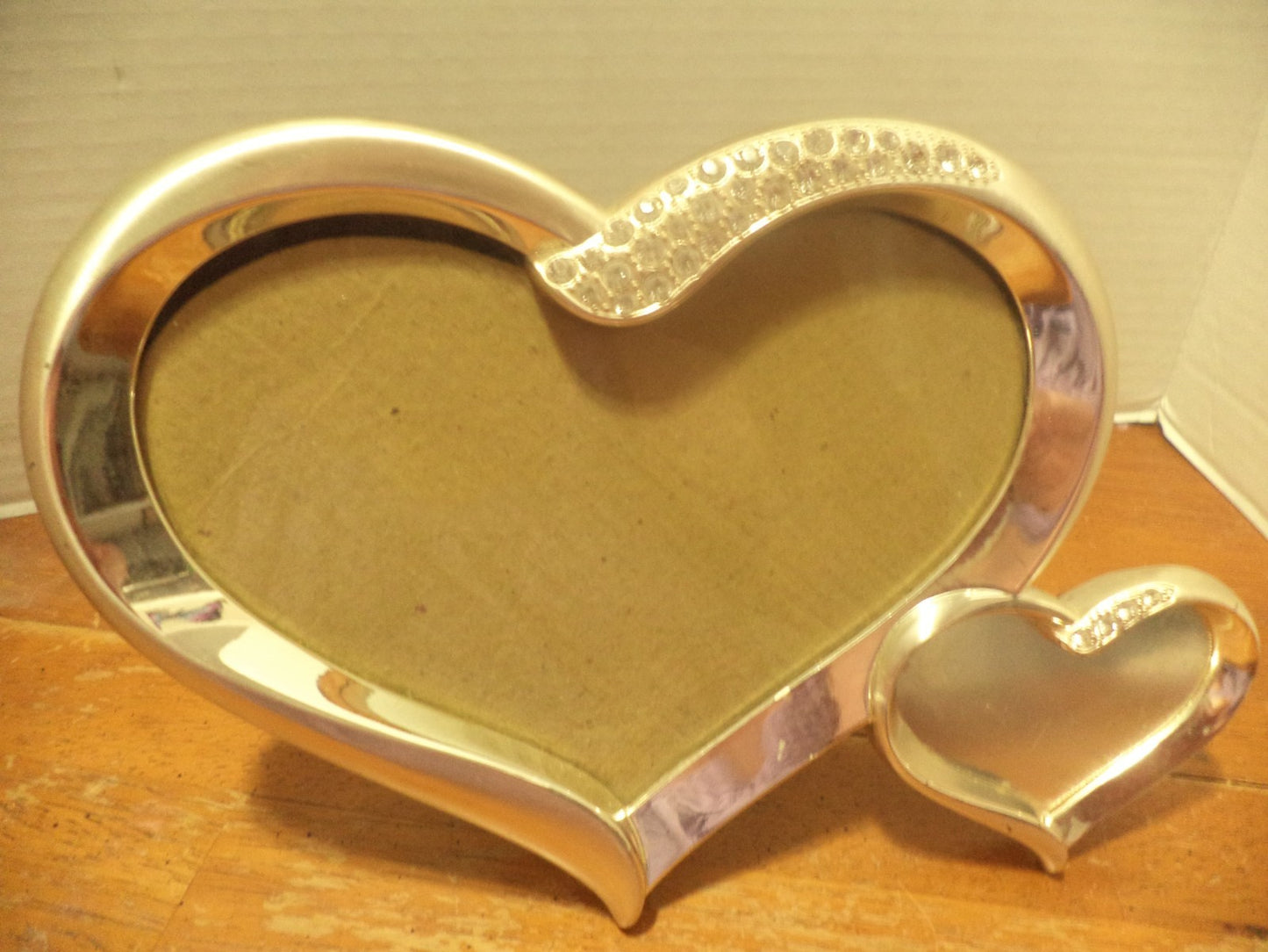 Things Remembered Hearts Silver W/ Rhinestones Picture Frame