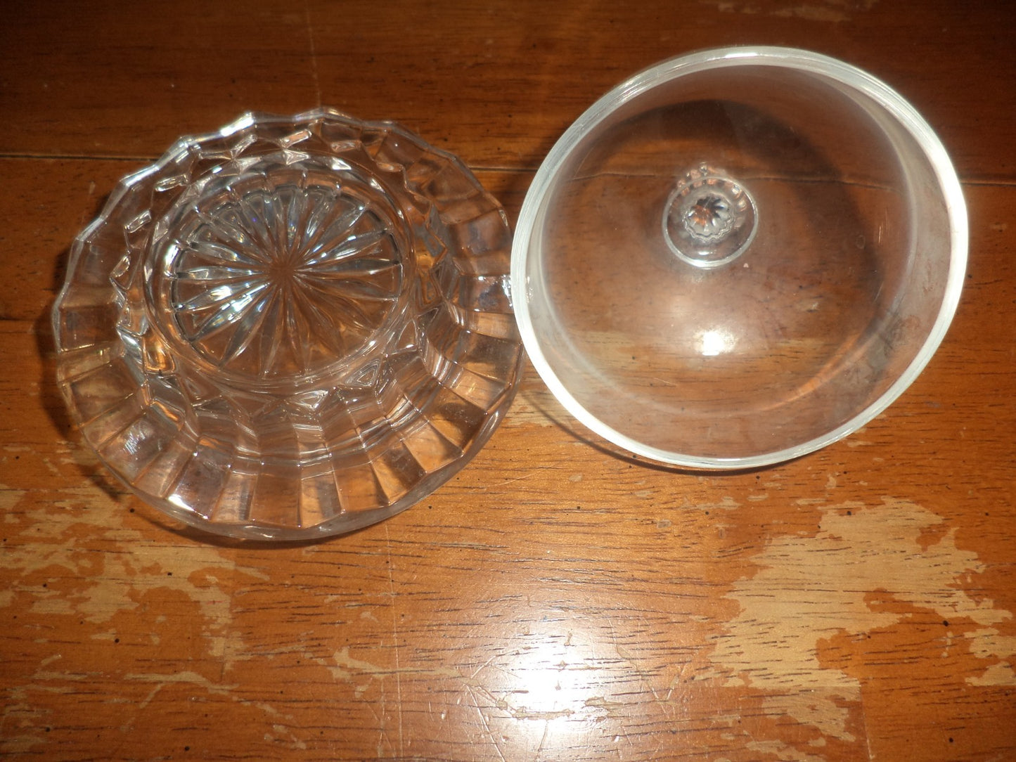 Princess House Heritage Crystal Bake Cakes Mini Covered Butter Dish #018