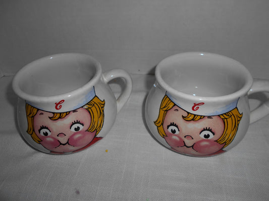 Vintage 1998 Campbell's Soup mugs cup Kids Collectible Bowl Houston Harvest