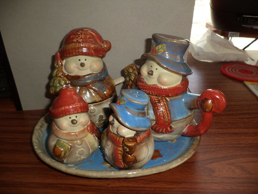 Snowman Hostess Set
