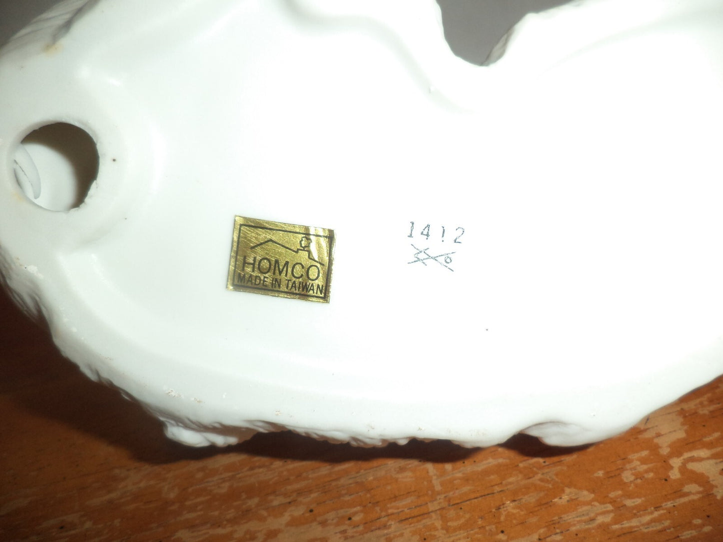 Homco Cat Figurine Porcelain Ceramic Mother Cat with Kittens 1412 Vintage