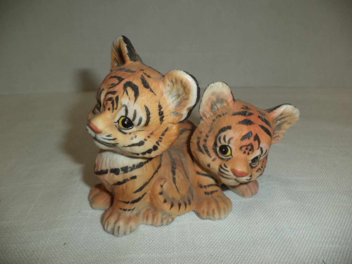 Three Enesco Endangered Young Ums Cheetah Figurines