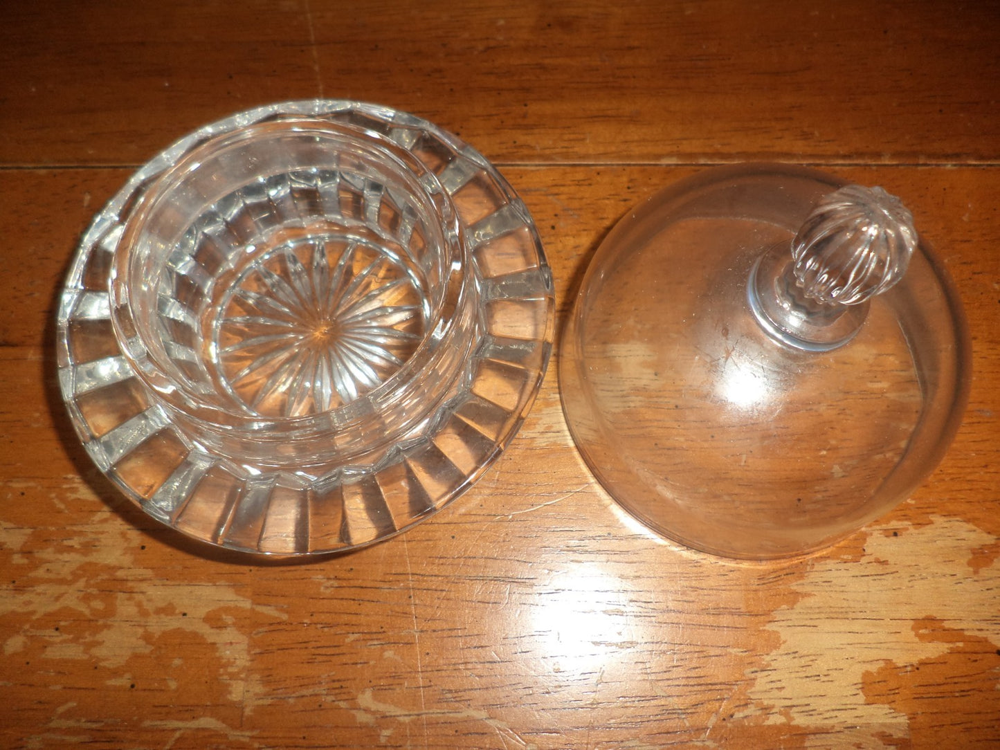 Princess House Heritage Crystal Bake Cakes Mini Covered Butter Dish #018