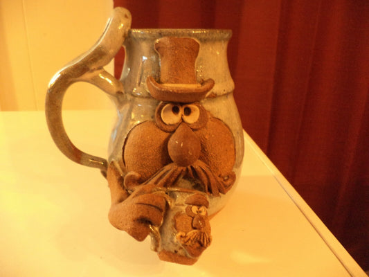 Whimsical Stoneware Mugs