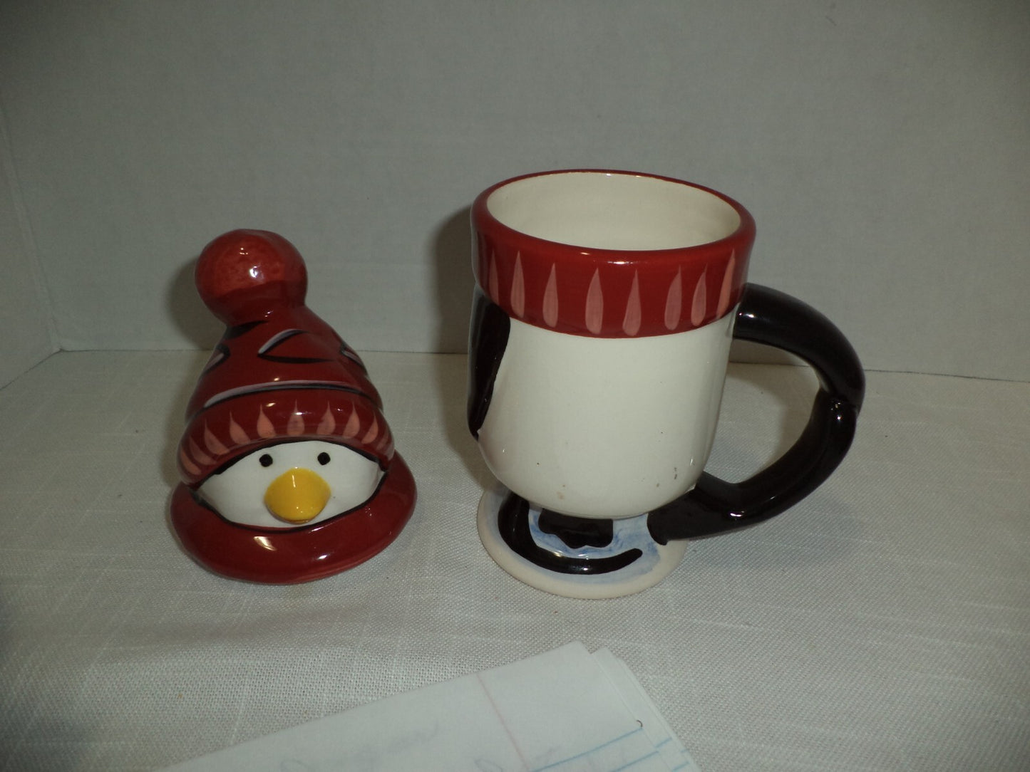Pfaltzgraff Penquin Skate Coffee Mug