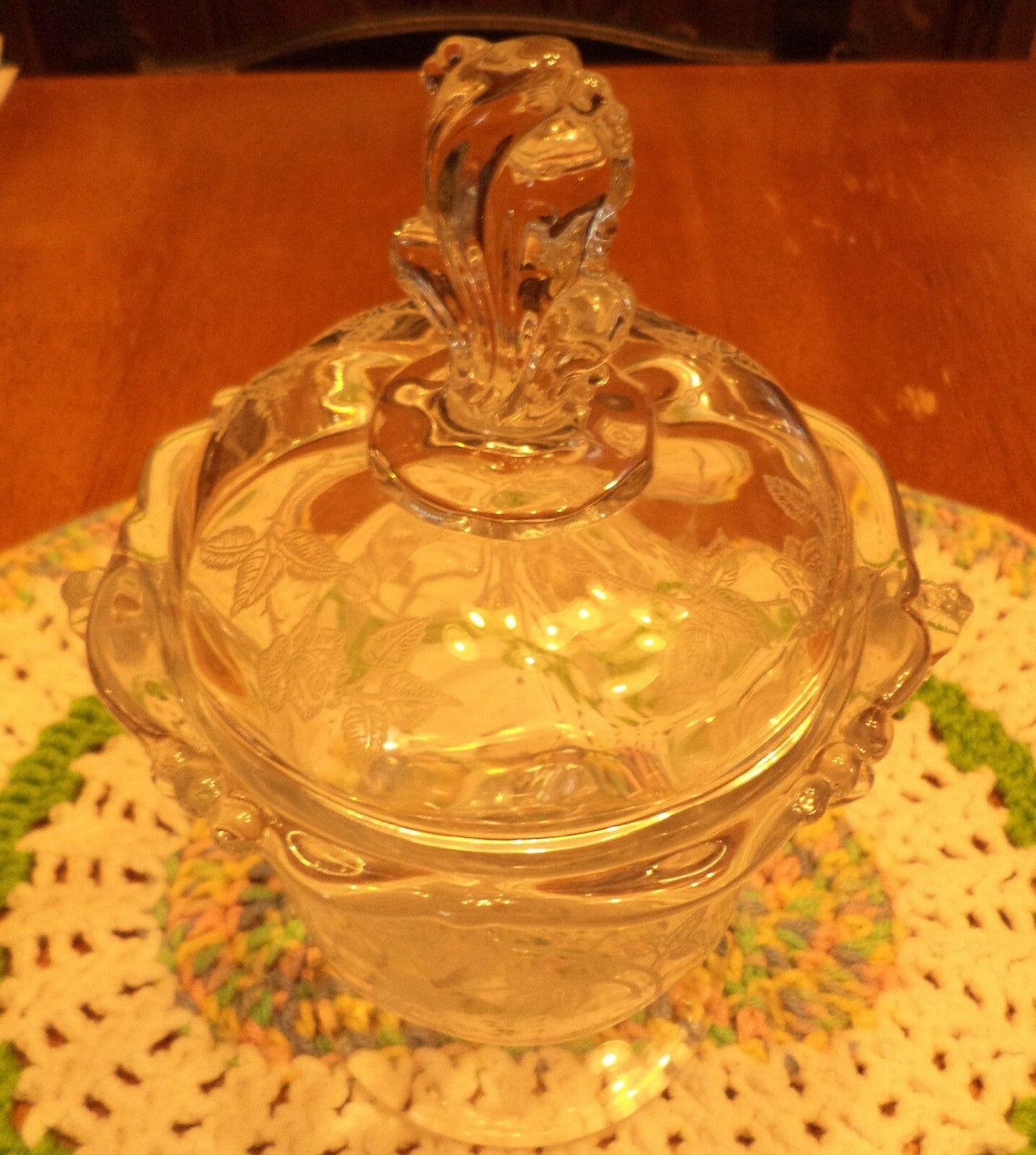 Heisey Covered Compote