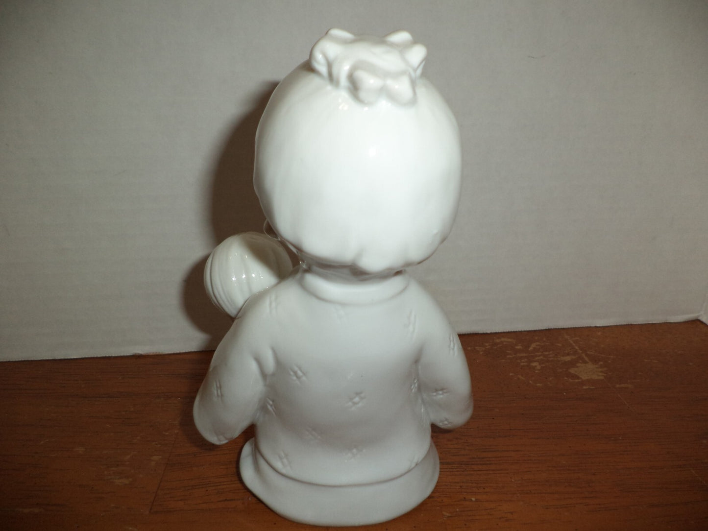Tradional White Porcelain Japanese Girl With Globe
