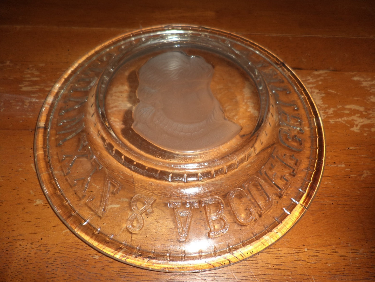 Clay's Crystal Works: Child's Vintage ABC Glass Plate