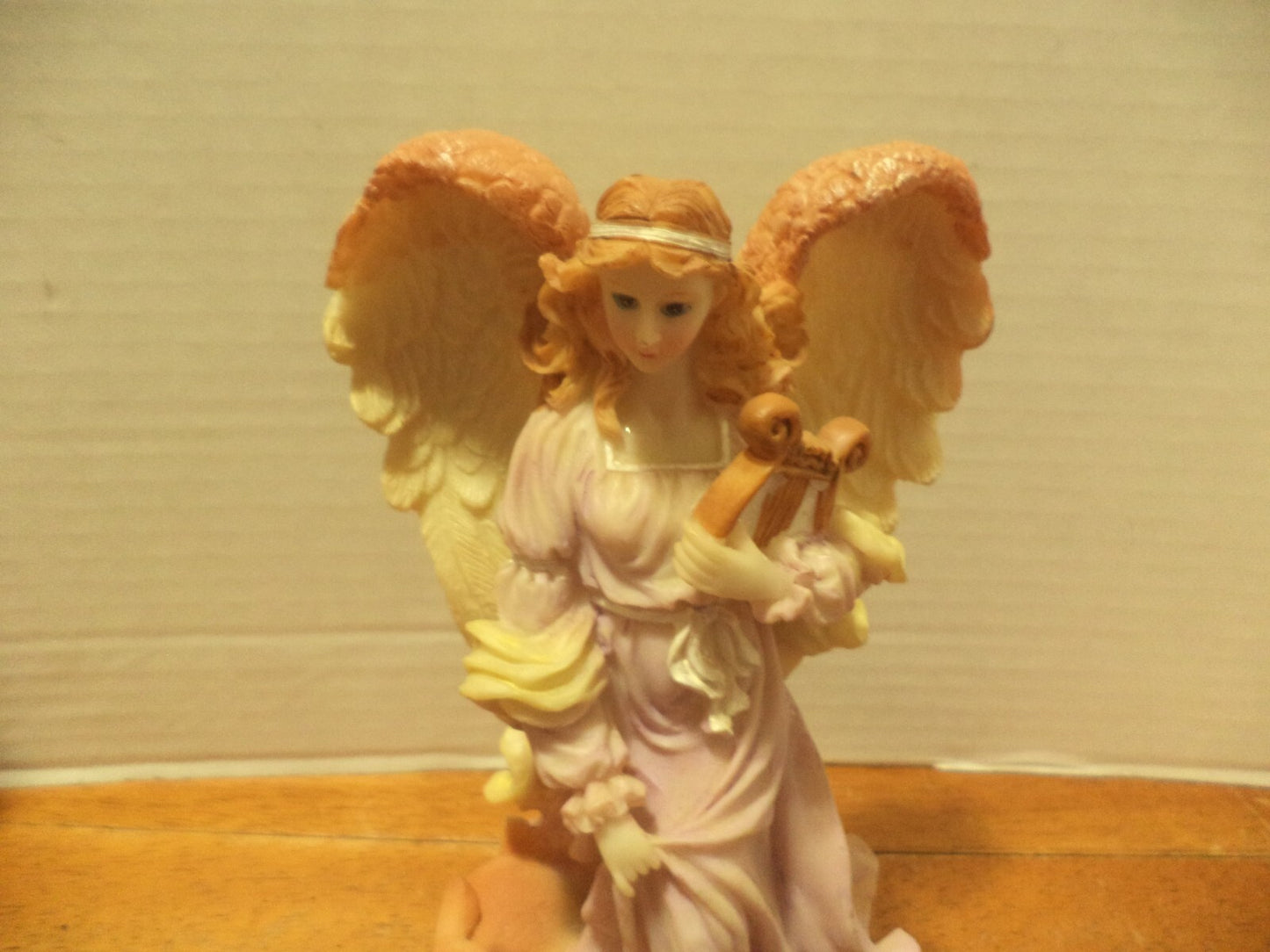 Dillard,s Resin Angel W/Fawn & Frog Figurine