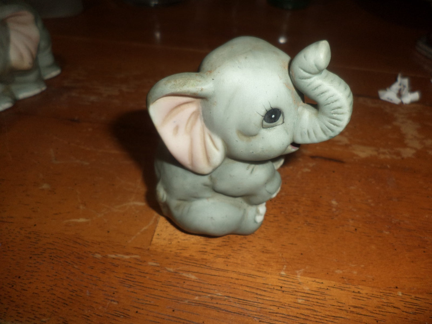Homco Ceramic Set Of 3 Baby Elephants Figurines