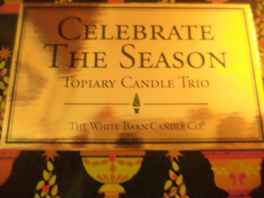 Topiary Candle Trio