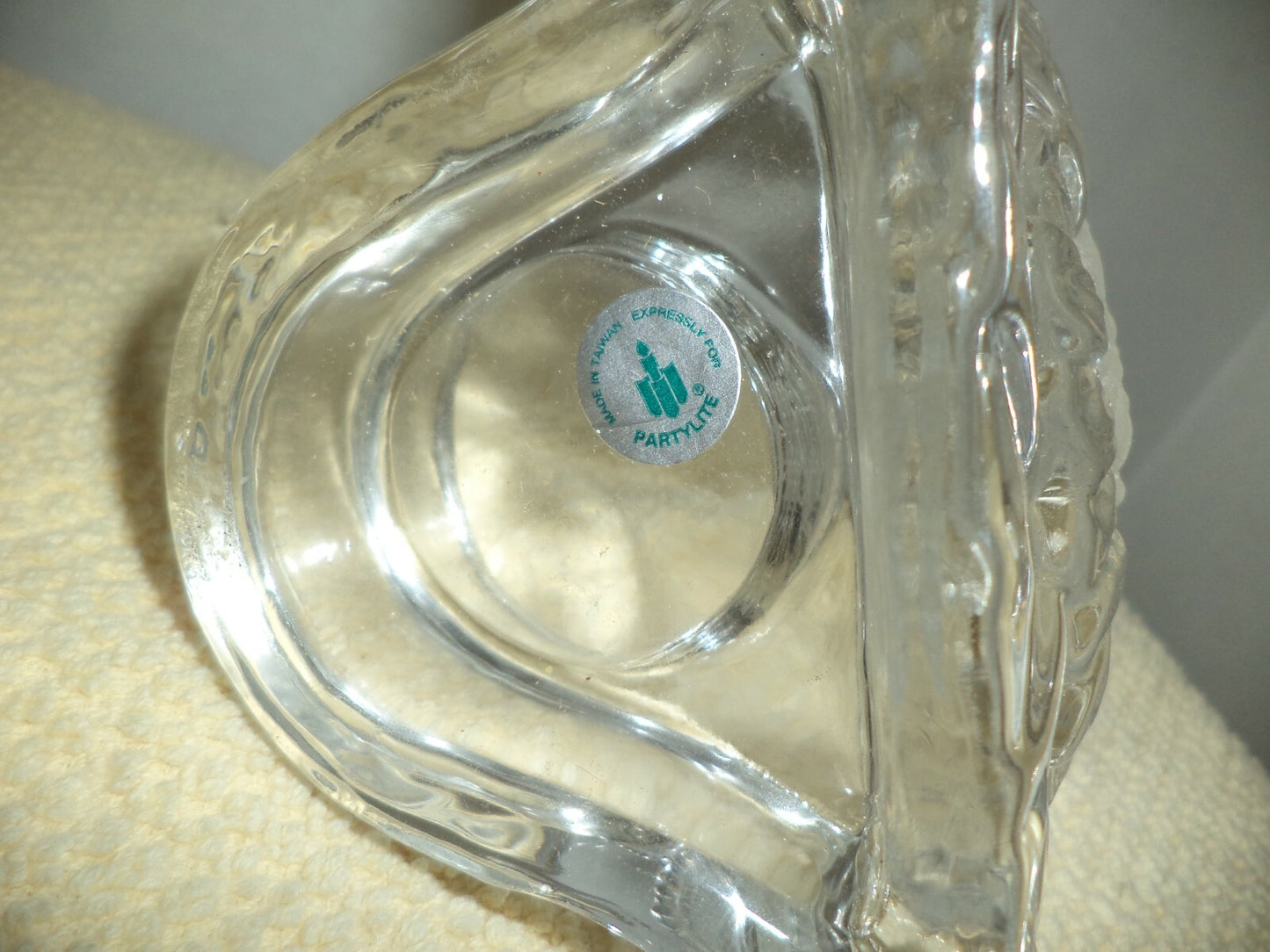 PARTYLITE Glass Sunflower Tealight Votive Candle Holder