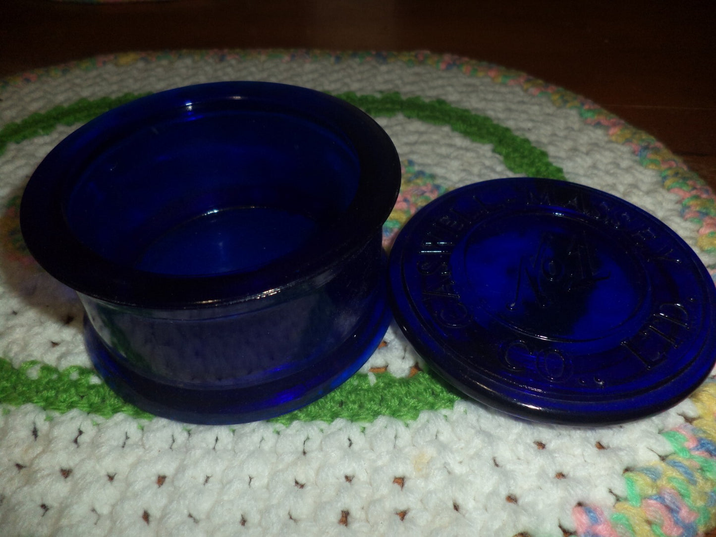 Caswell-Massey Perfume Body Dust Glass Container