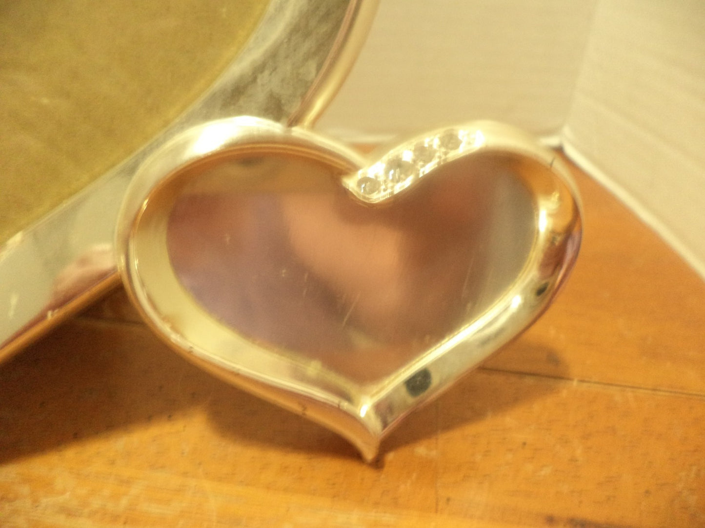 Things Remembered Hearts Silver W/ Rhinestones Picture Frame