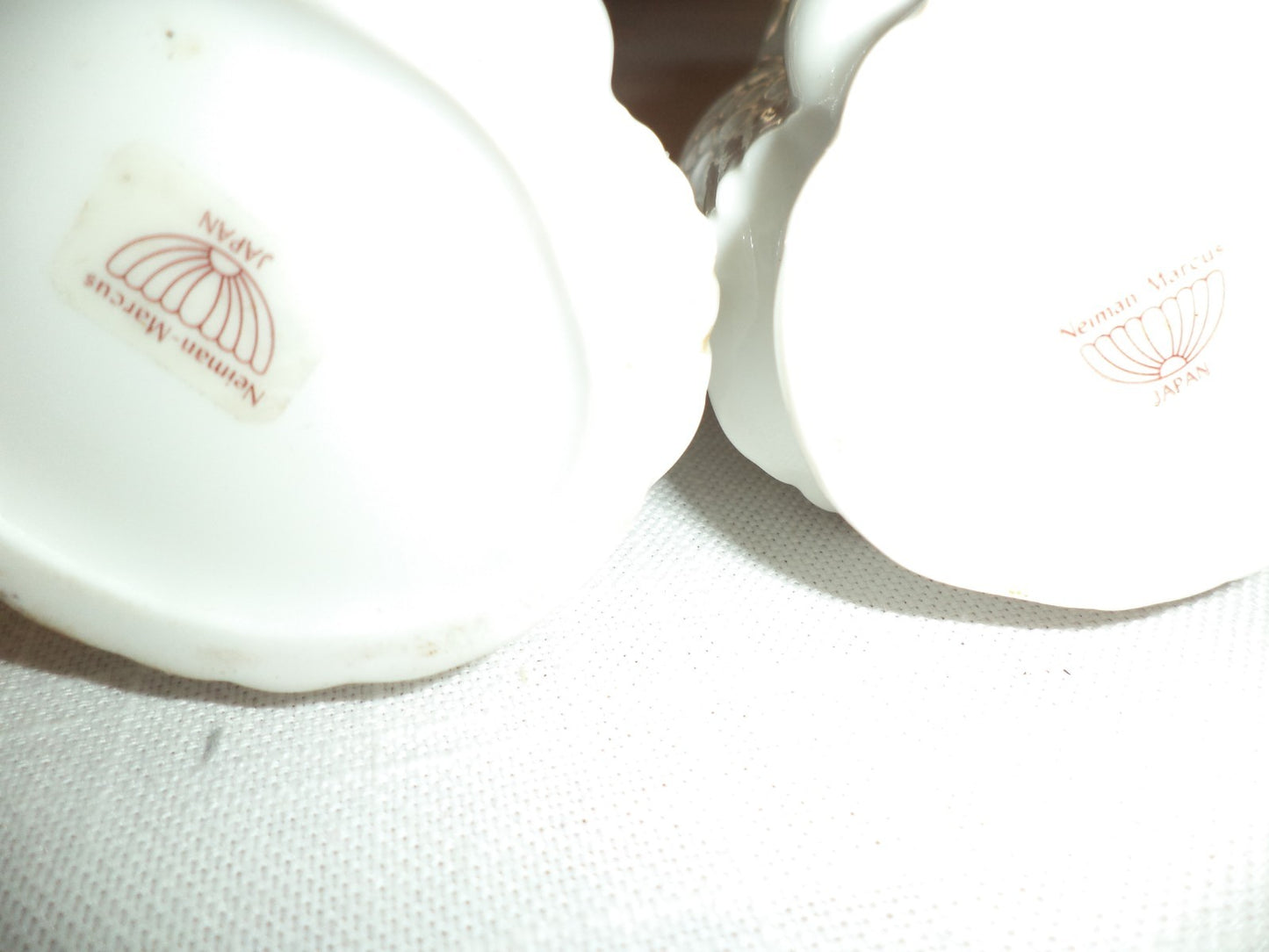 2 Nippon Neiman Marcus Double Sided Angel Candle Holders